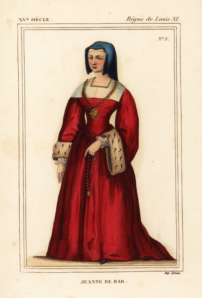 Jeanne de Bar, jediná dcera Roberta de Bar, manželka Louise de Luxembourg od Leopold Massard