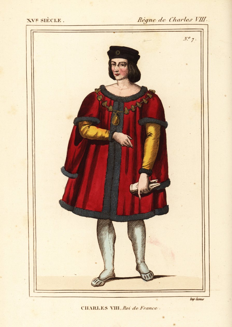 Francouzský král Karel VIII. od Leopold Massard