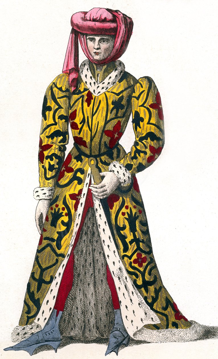 Louis De La Tremoille, hrabě z Joigny , za vlády KarlaVII. od Leopold Massard