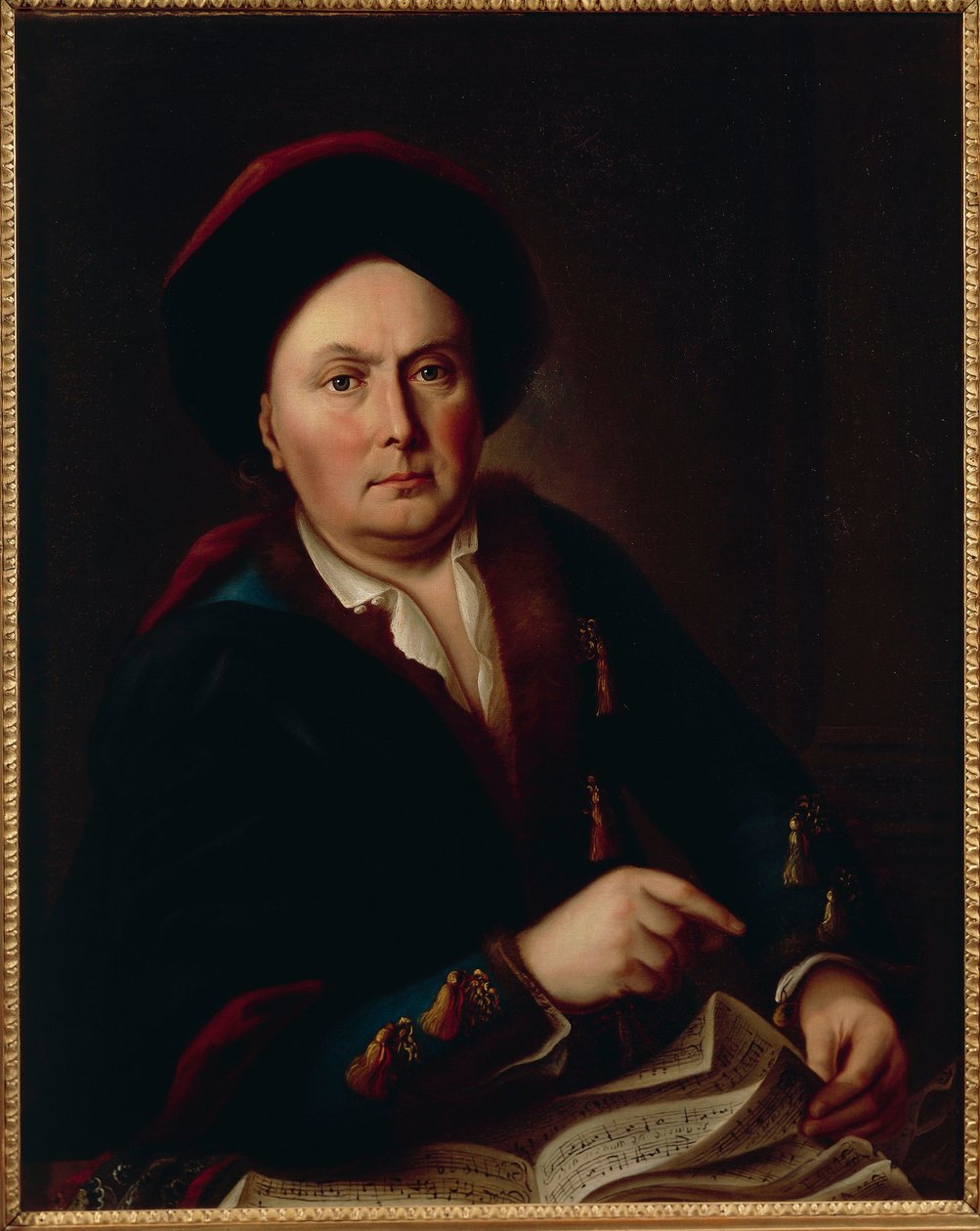 Portrét Ludwiga van Beethovena, Kapellmeister (1712-73), dědečka skladatele Ludwiga Beethovena od Leopold Radoux