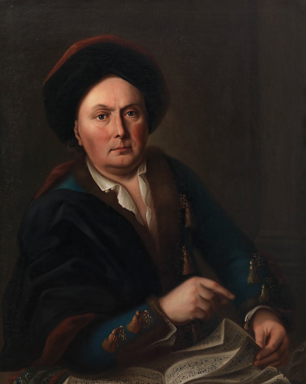 Portrét zpěváka Ludwiga Lodewijka van Beethovena 1712-1773..., 1773. od Leopold Radoux