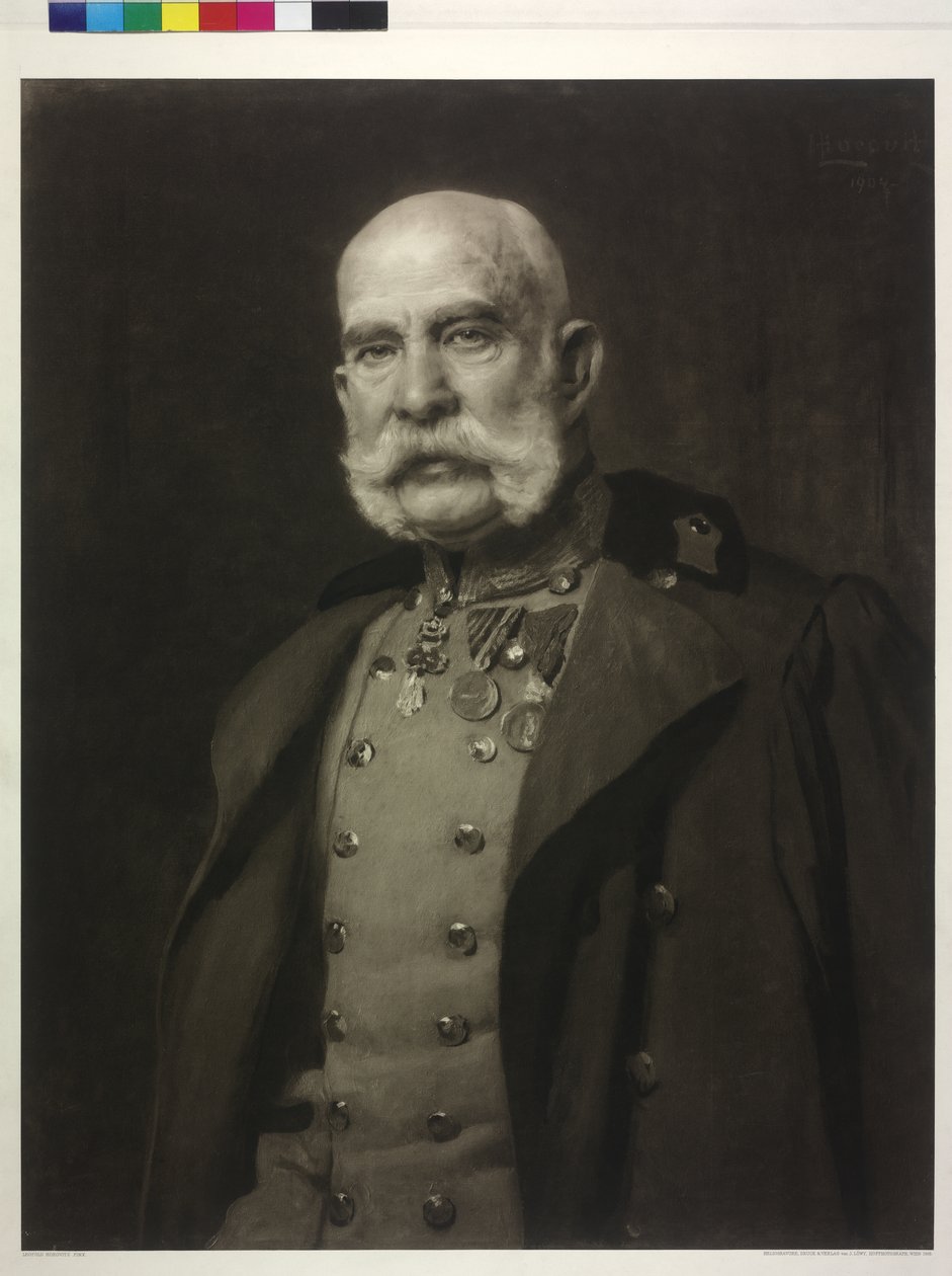 Rakouský císař František Josef I. od Leopold Stephan (after) Horovitz