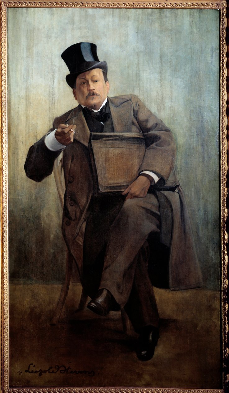 Portrét Georgese Courteline (1858-1929) Spisovatel Malba Leopolda Stevense (1866-1935) 20. století Sun. 1,6x0,8 m Paříž, Musee Carnavalet - Portrét Georgese Courteline (1858-1929), spisovatele. Obraz Leopolda Stevense (1866-1935), 20. století. 1,6 x od Leopold Stevens