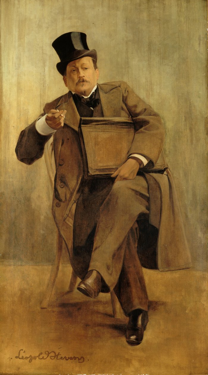Portrét Georges Courteline 1858-1929, c. 1898. od Leopold Stevens