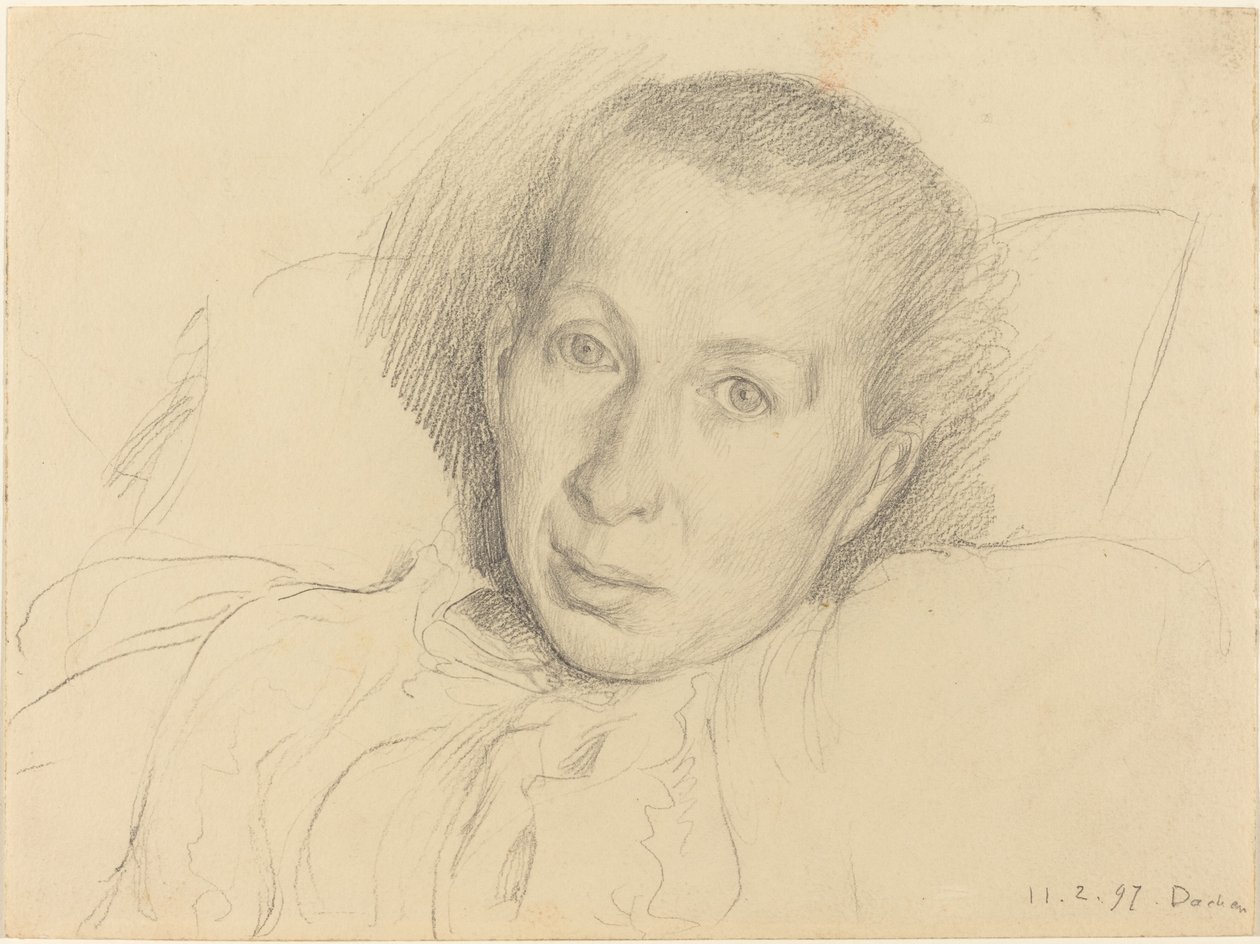 Umělcova sestra Marie von Kalckreuth od Leopold von Kalckreuth