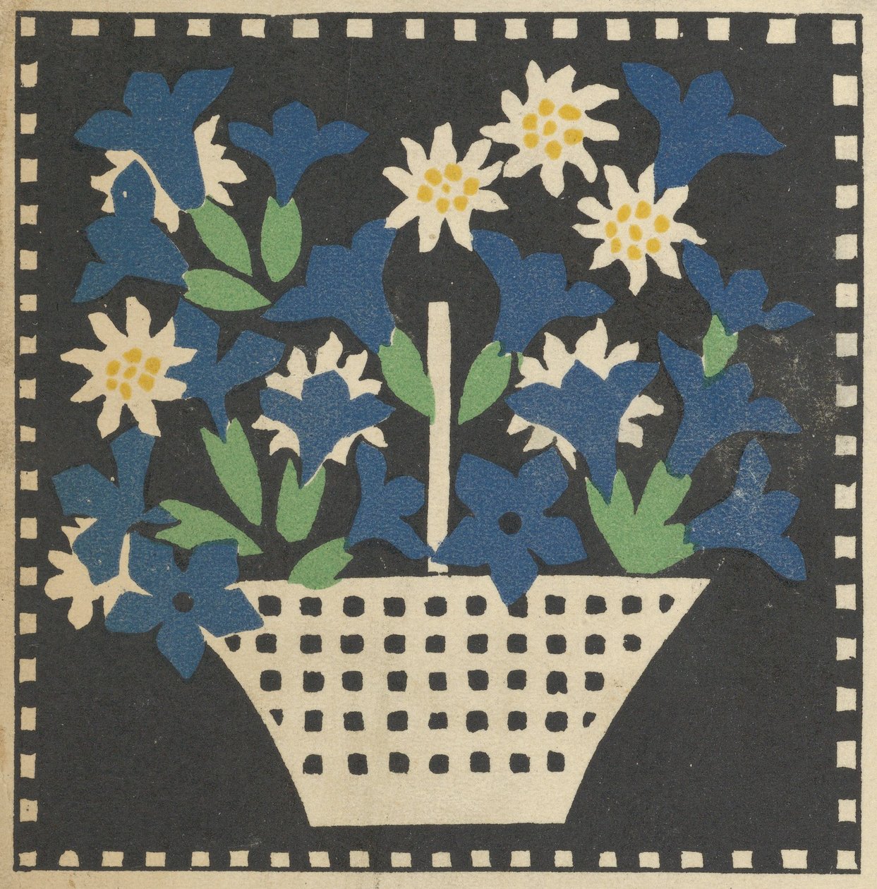 Košík květin, 1907. od Leopoldine Kolbe