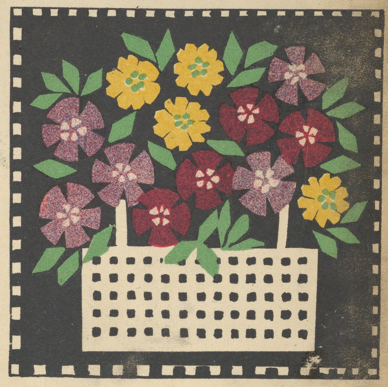 Košík květin, 1907. od Leopoldine Kolbe