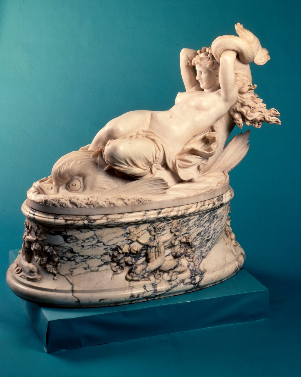 Galatea na delfínu, kolem roku 1880 od Leopoldo Ansiglione