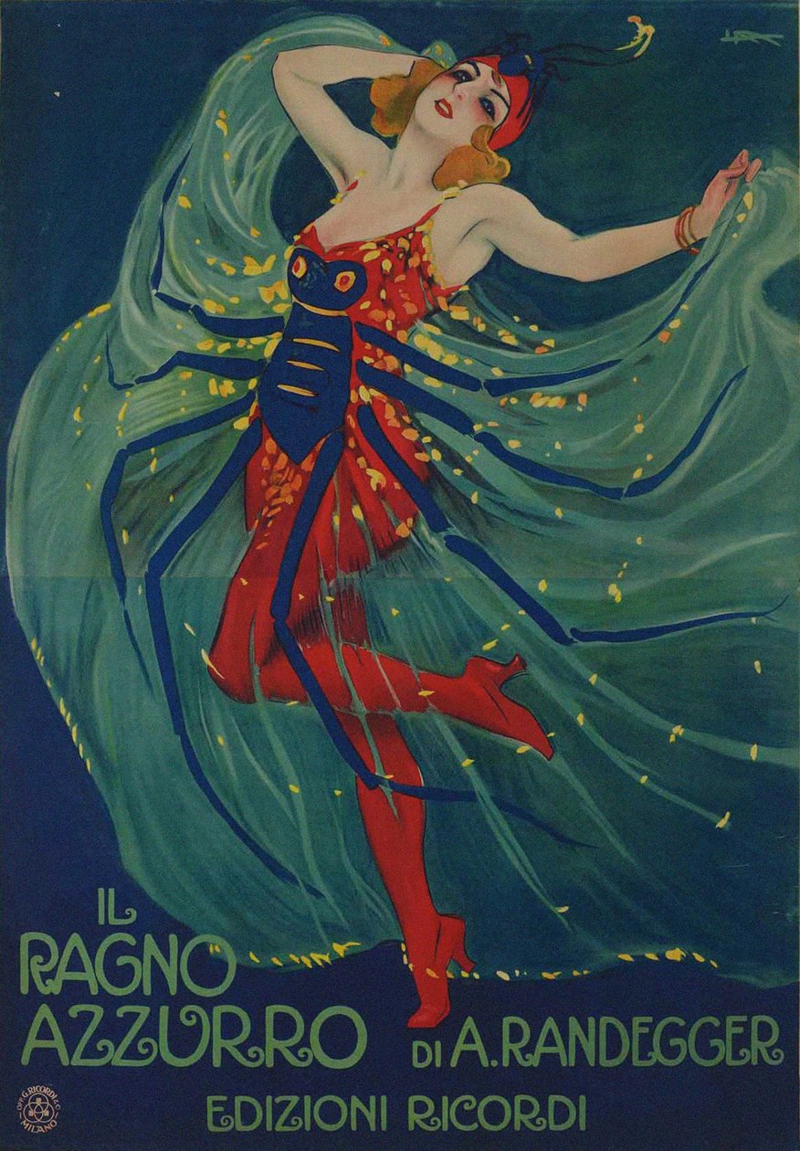 The Blue Spider The Blue Spider od Alberta Iginio Randegger, 1916. od Leopoldo Metlicovitz