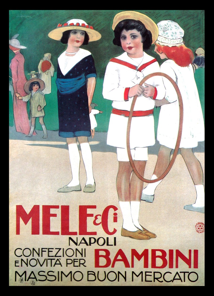 Mele oblečení pro děti od Leopoldo Metlicovitz