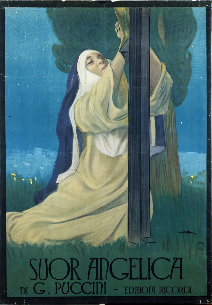 Opera „Suor Angelica“ (Sestra Angelica) od Giacoma Pucciniho od Leopoldo Metlicovitz