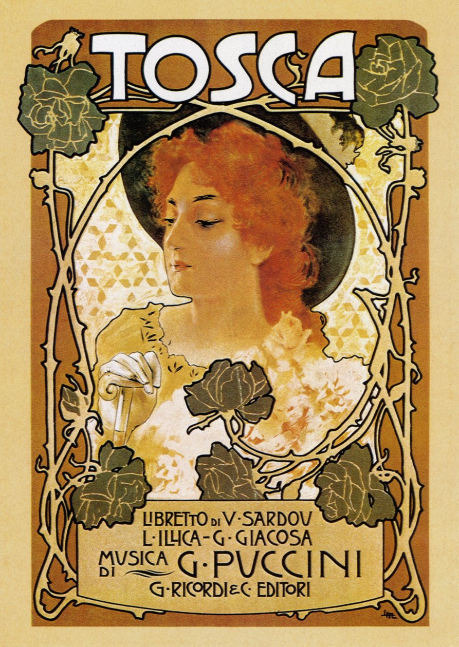 Opera Tosca od Giacoma Pucciniho od Leopoldo Metlicovitz