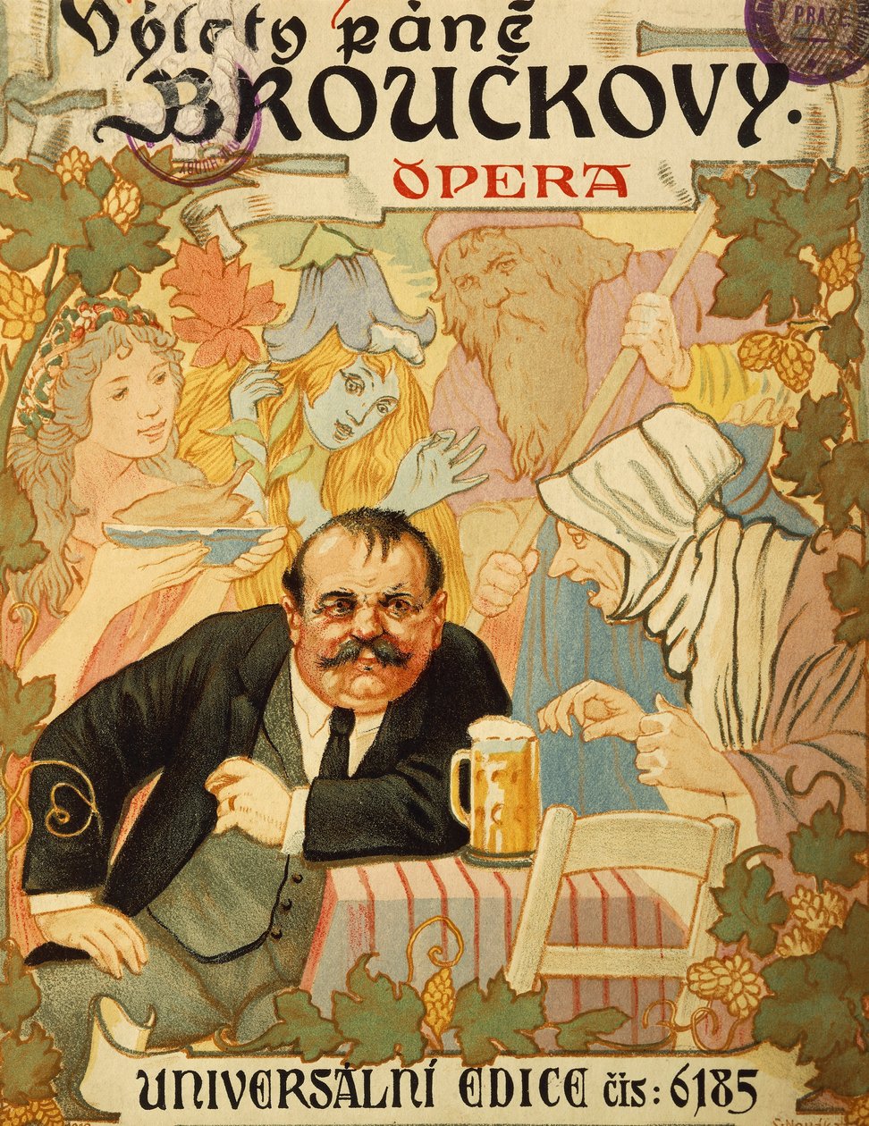 Title page of Vylety pane Brouckovy by Leos Janacek od Leos Janacek