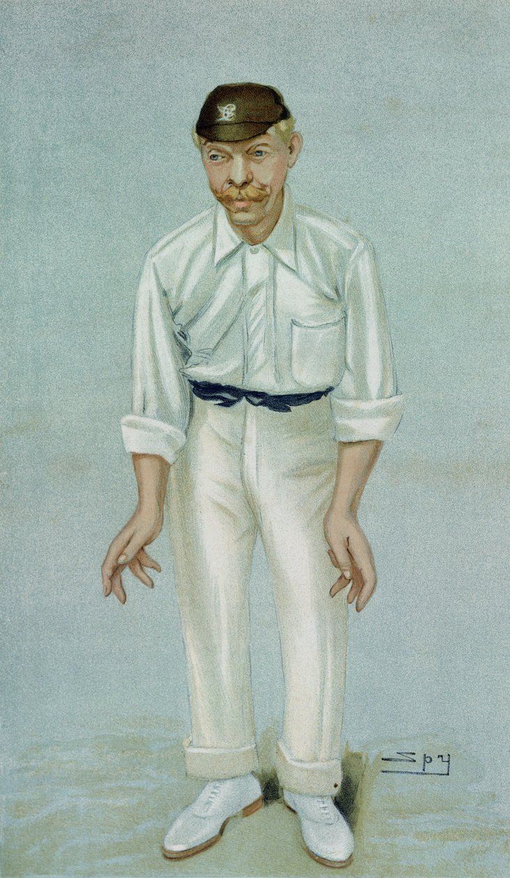 „Bobby“, karikatura hráče kriketu Roberta Abela, publikovaná 5. června 1902 ve Vanity Fair od Leslie Matthew Ward