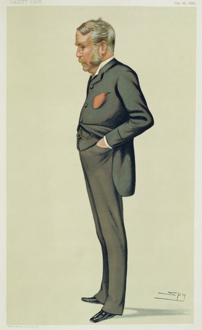 Patience, karikatura "špiona" Williama Schwencka Gilberta (1836-1911) z Vanity Fair, 21. května 1881 od Leslie Matthew Ward