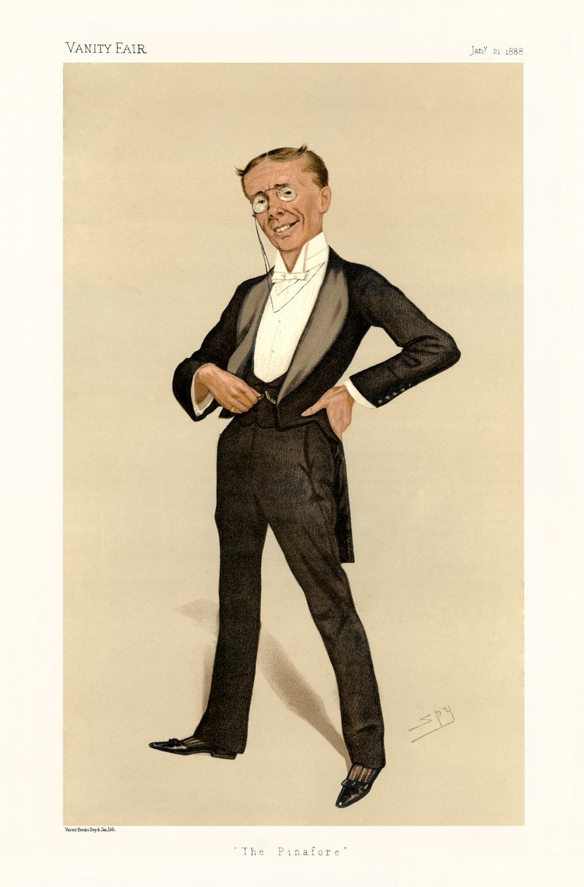 George Grossmith - portrét stojící od Leslie Matthew (1851 1922) Ward