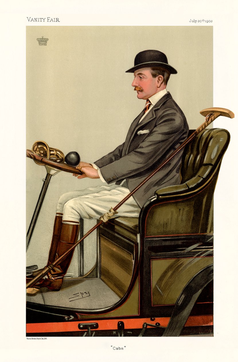 Major Charles Chetwynd-Talbot, hrabě ze Shrewsbury - portrét sedící od Leslie Matthew (1851 1922) Ward