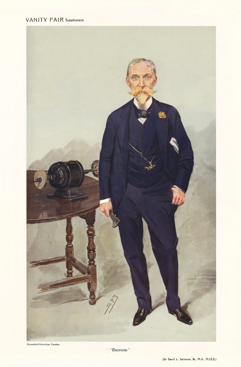 Sir David Lionel Goldsmid-Stern-Salomons - pystyasennossa od Leslie Matthew (1851 1922) Ward
