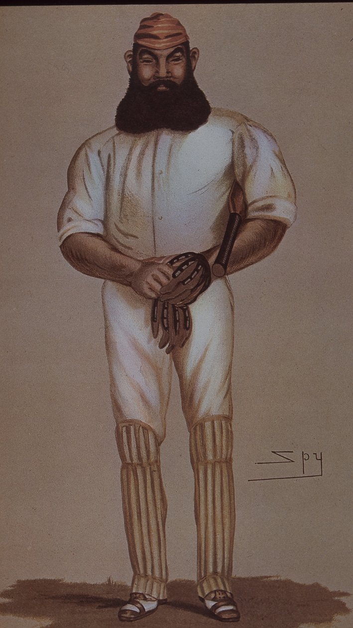 Kriketový hrdina W.G. Grace, karikatura pro Vanity Fair od Leslie Matthew Ward