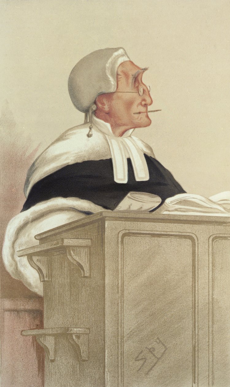 Ctihodný sir Anthony Cleasby od Leslie Matthew Ward