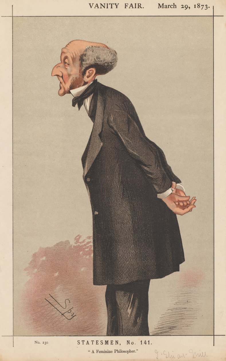 Vanity Fair: Statesman, No. 141 A Feminine Philosopher, 1873. od Leslie Matthew