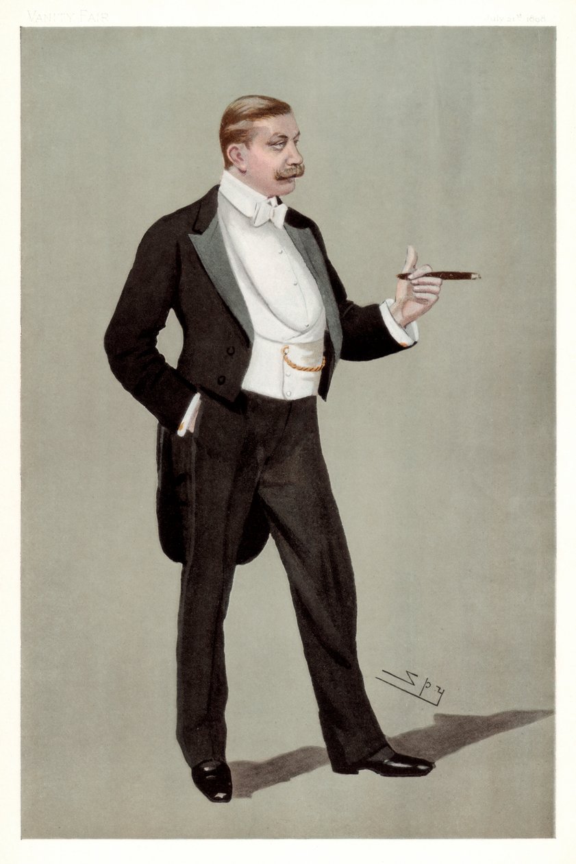 Německý atašé, baron Hermann von Eckardstein, německý diplomat, 1898. od Leslie Matthew Ward