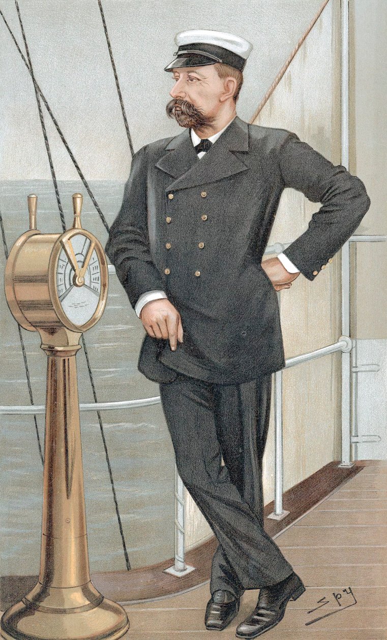 Albert I, princ z Monaka 1848-1922, amatérský oceánograf, 1900 od Leslie Matthew Ward