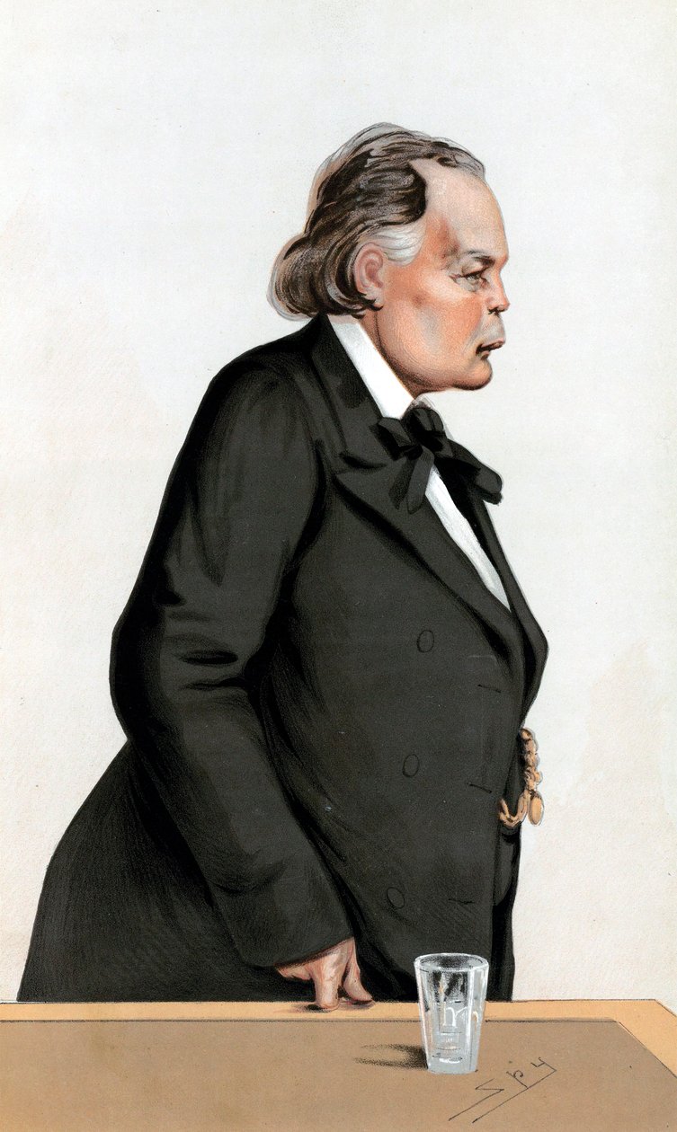 Charles Bradlaugh 1833-1891 britský volnomyšlenkář a sociální reformátor od Leslie Matthew Ward