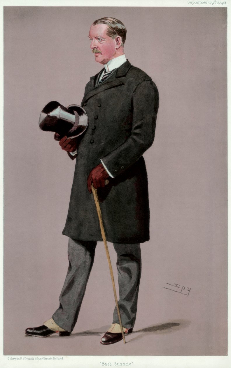 East Sussex, plukovník Brookfield, britský voják a politik, 1898. od Leslie Matthew Ward