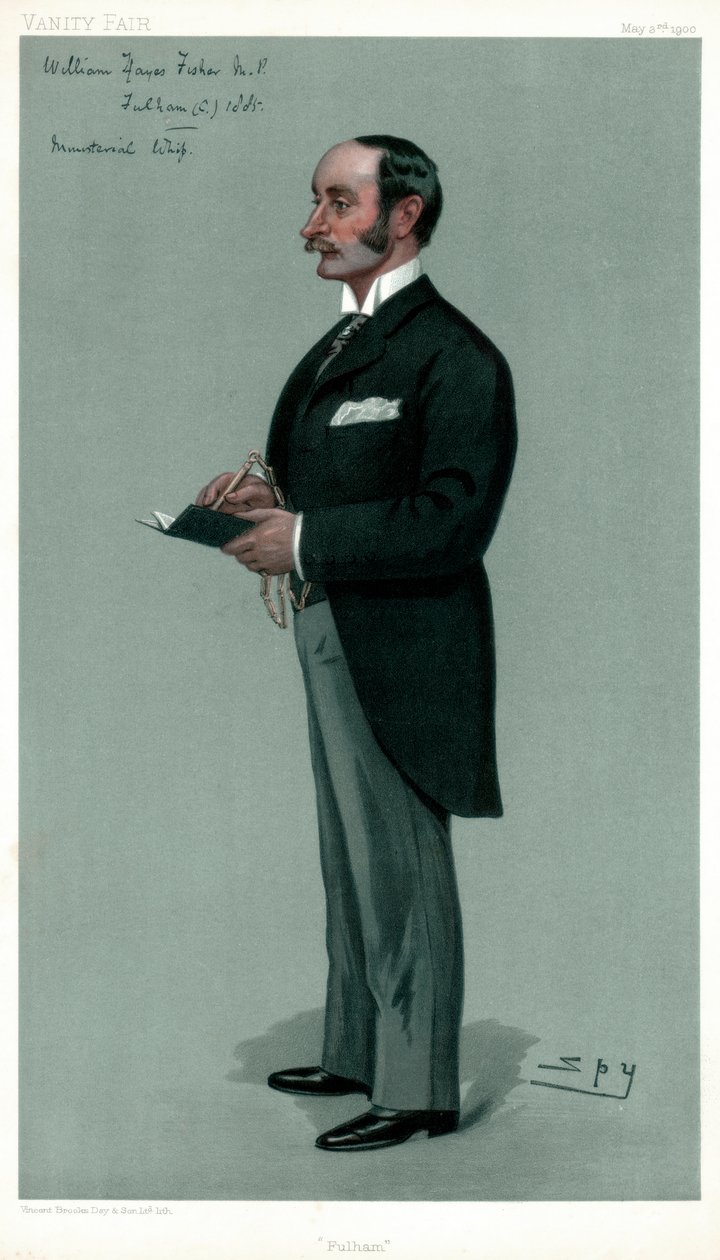 Fulham, William Hayes Fisher , britský politik, 1900. od Leslie Matthew Ward