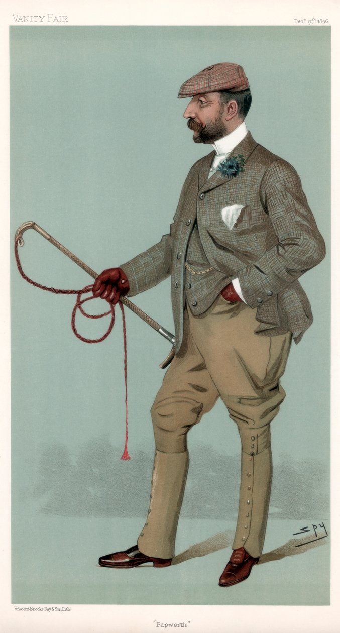 Papworth, Ernest Terah Hooley, britský finančník, 1896. od Leslie Matthew Ward