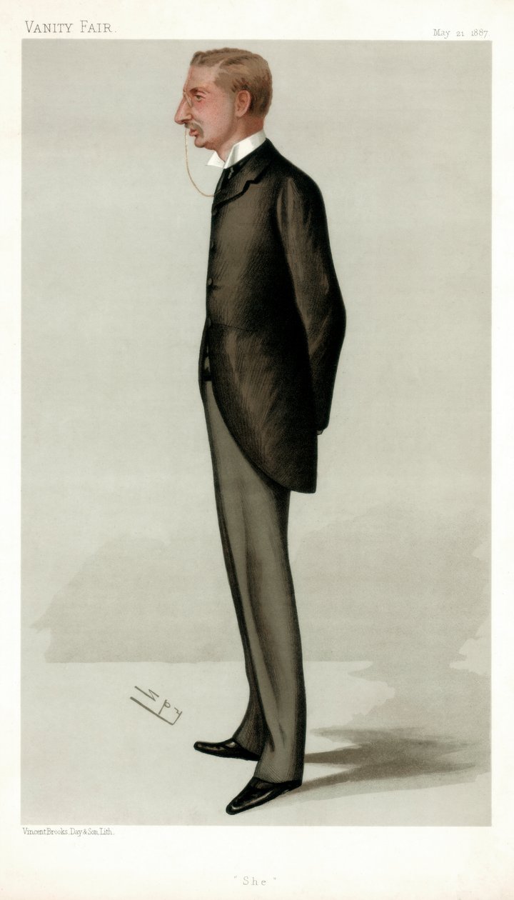 Ona Henry Rider Haggard, britský spisovatel, 1887. od Leslie Matthew Ward