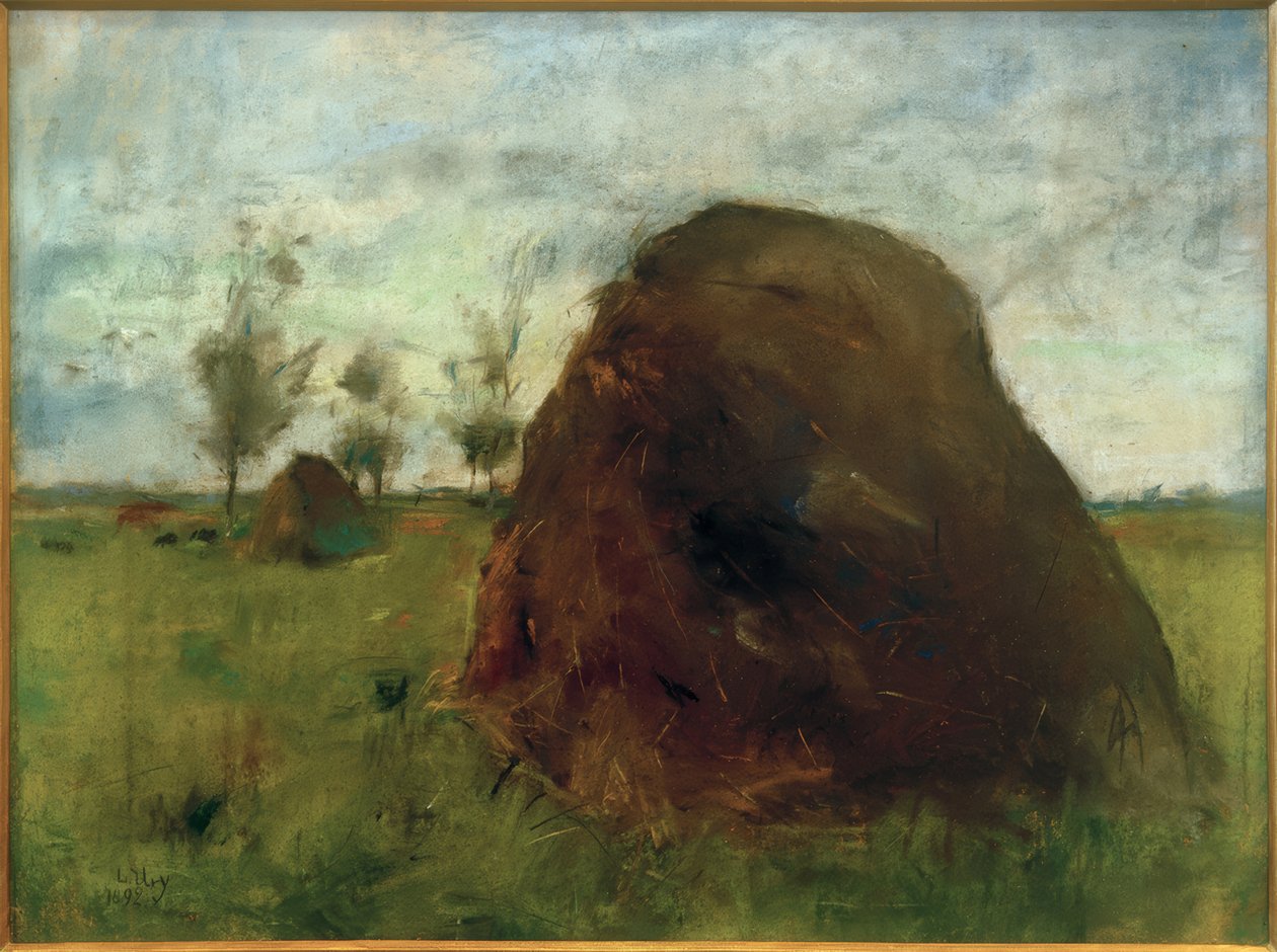 Les Meules (The Haystacks / Haystacks) od Lesser Ury