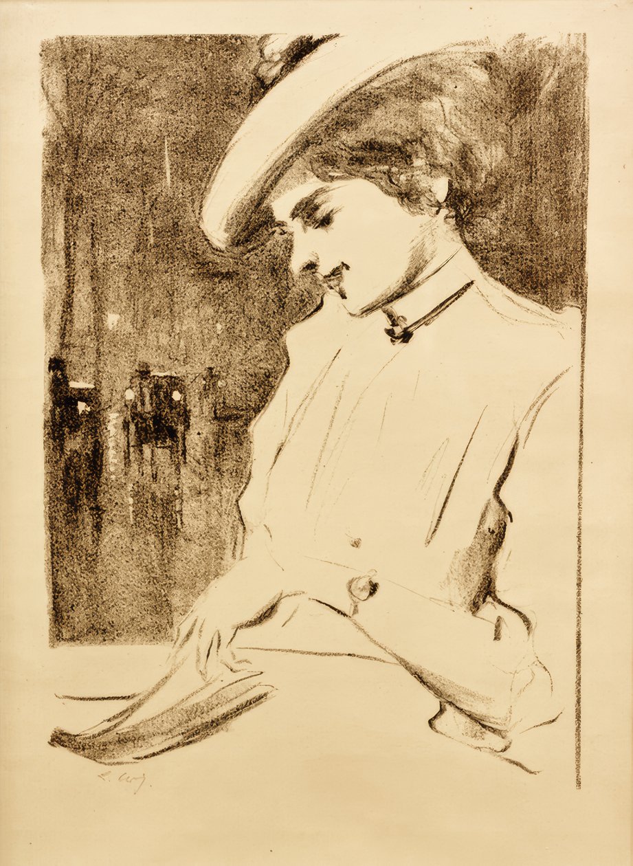 Reading Lady (The Waiting One) od Lesser Ury