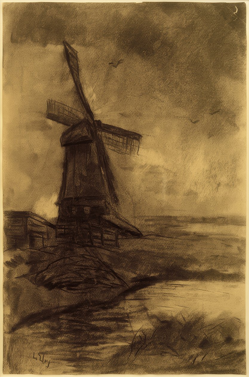 Větrný mlýn od Lesser Ury