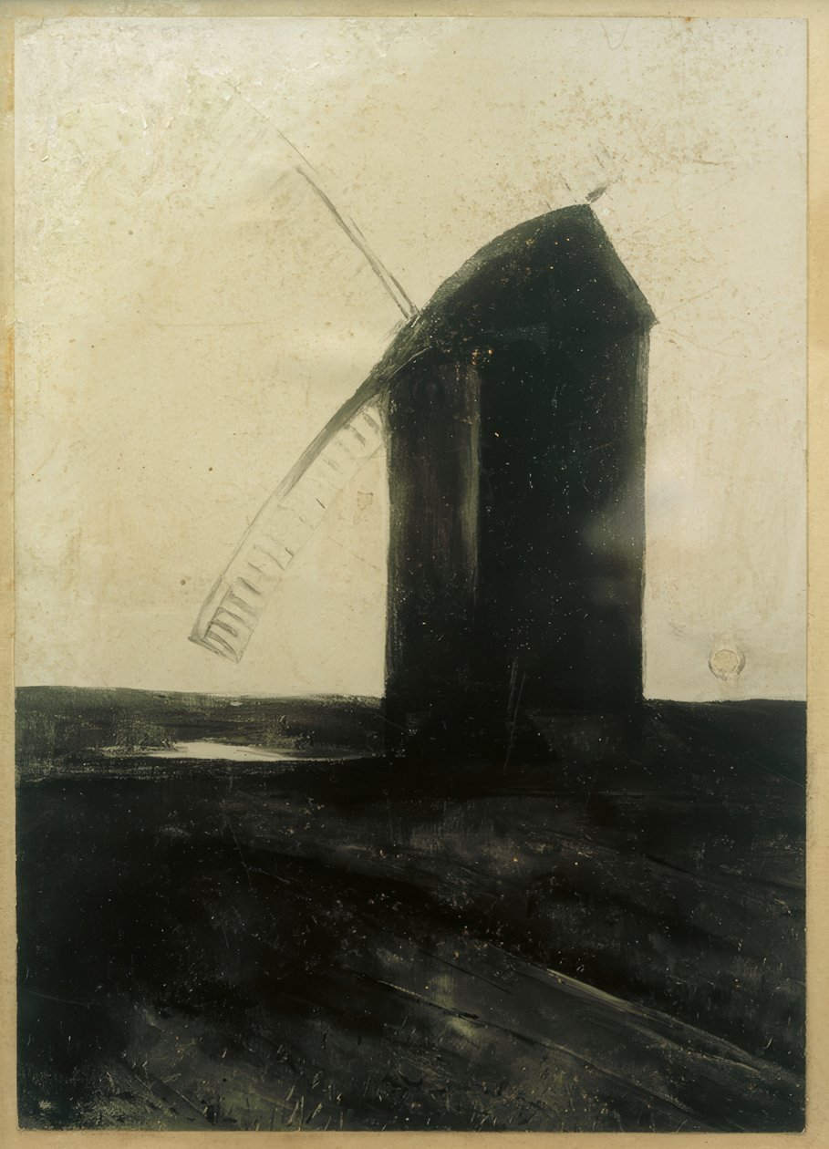 holandský větrný mlýn od Lesser Ury