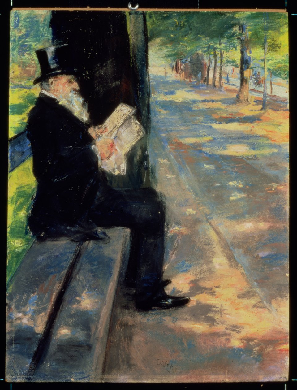 Gentleman in a Zoo, c.1900 od Lesser Ury