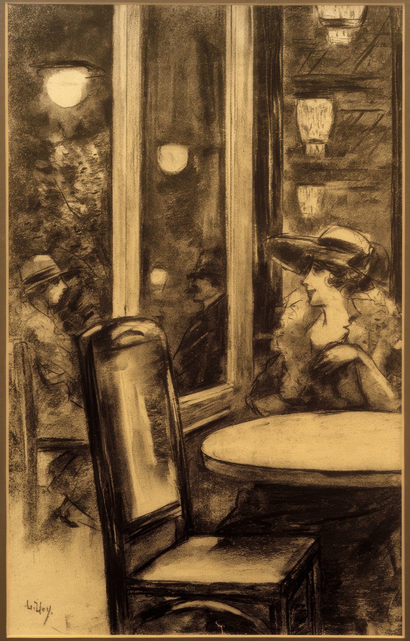 V Café Bauer od Lesser Ury