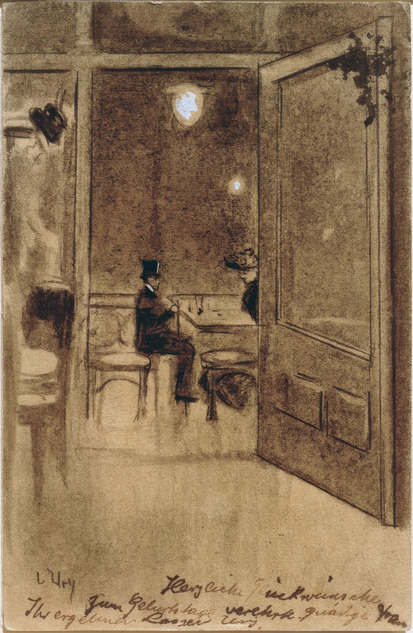 Místnost Café Bauer od Lesser Ury