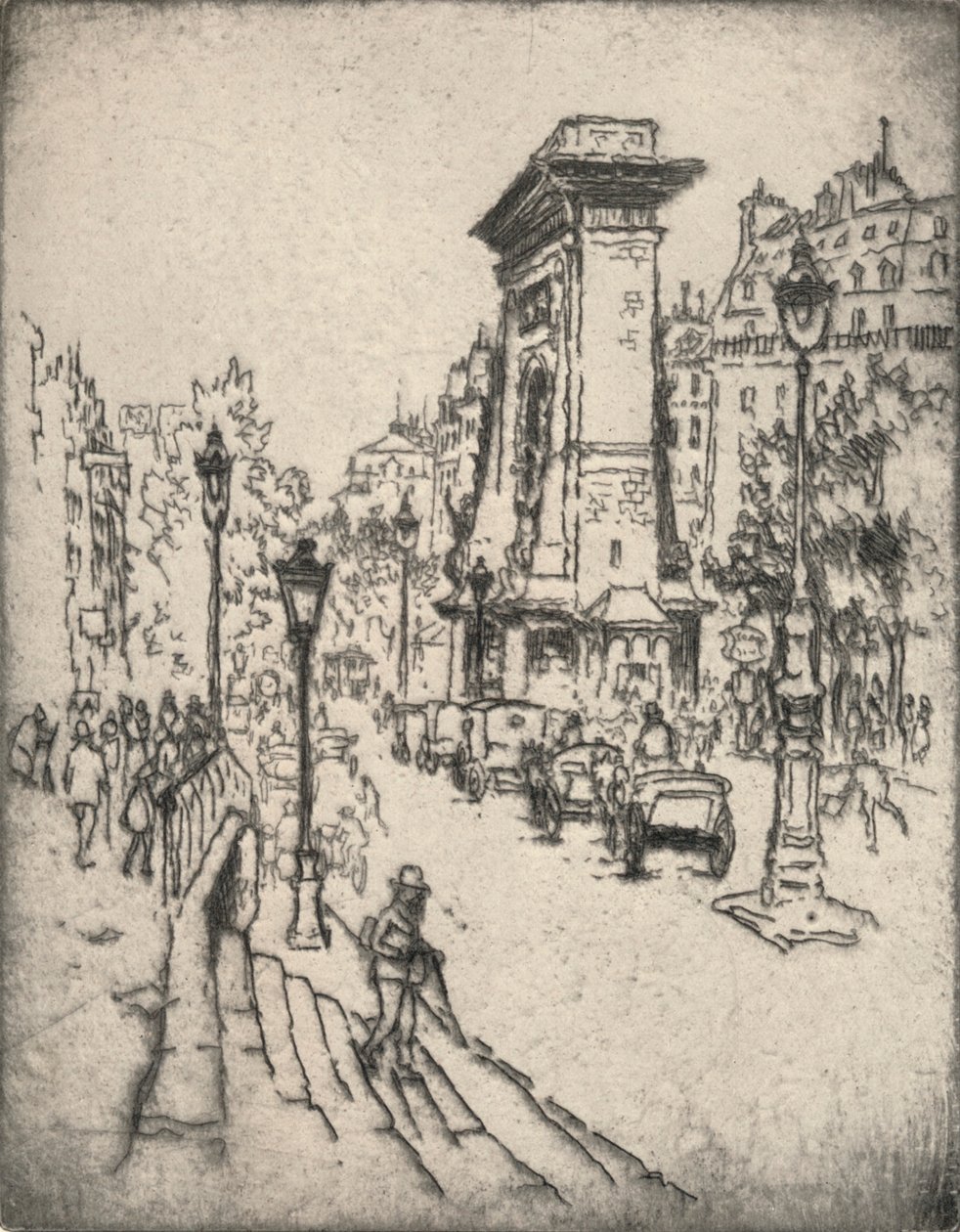 "The Porte St Denis", 1915 od Lester George Hornby