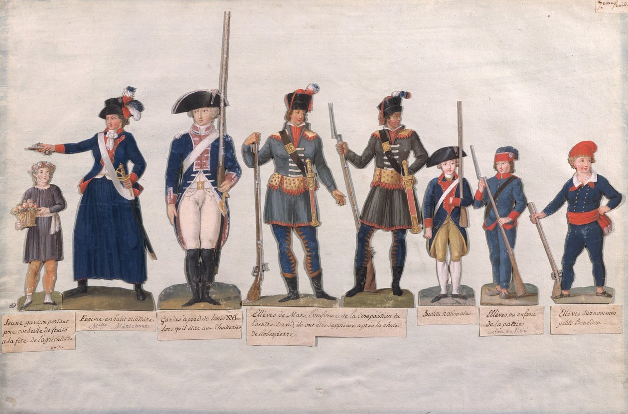 Postavy francouzské revoluce od Lesueur Brothers
