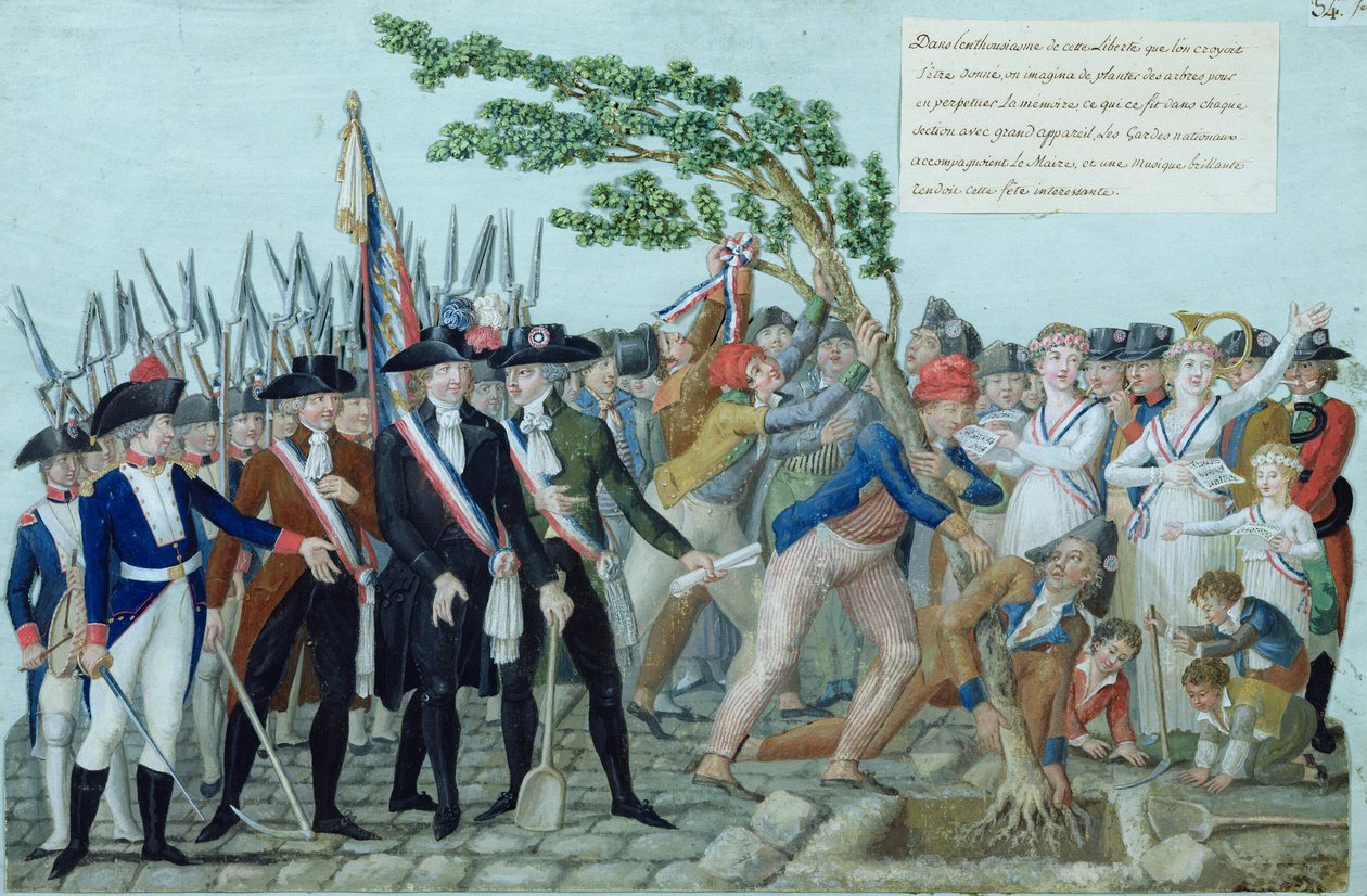 Zasazení stromu svobody, kolem roku 1789 od Lesueur Brothers