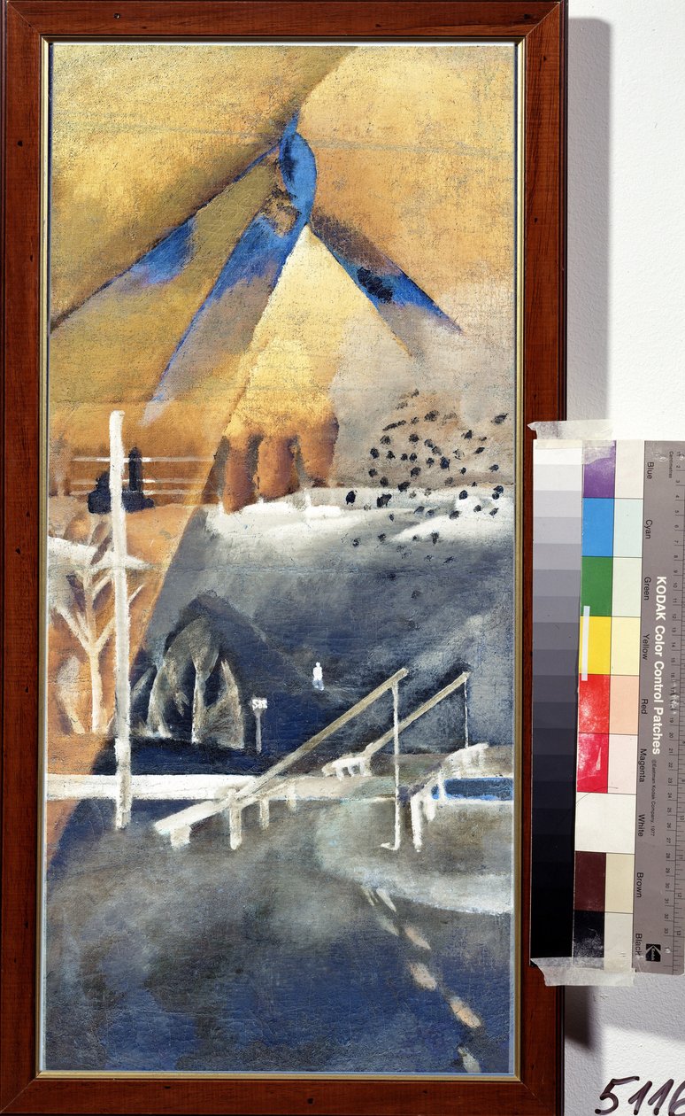 "zimní krajina"" Obraz Lva Alexandroviče Bruniho (1894-1948) 1918 Soukromá sbírka od Lev Aleksandrovitc Bruni