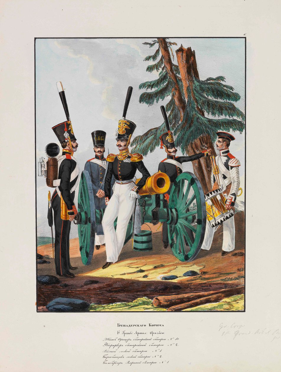 1. granátnická divize císařské ruské armády, 1837-1839. od Lev Alexandrovich Belousov