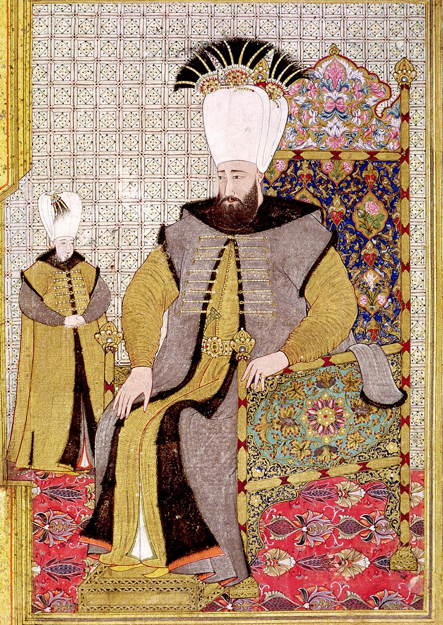 Sultán Ahmet III (1673-1736) a následník trůnu od Levni