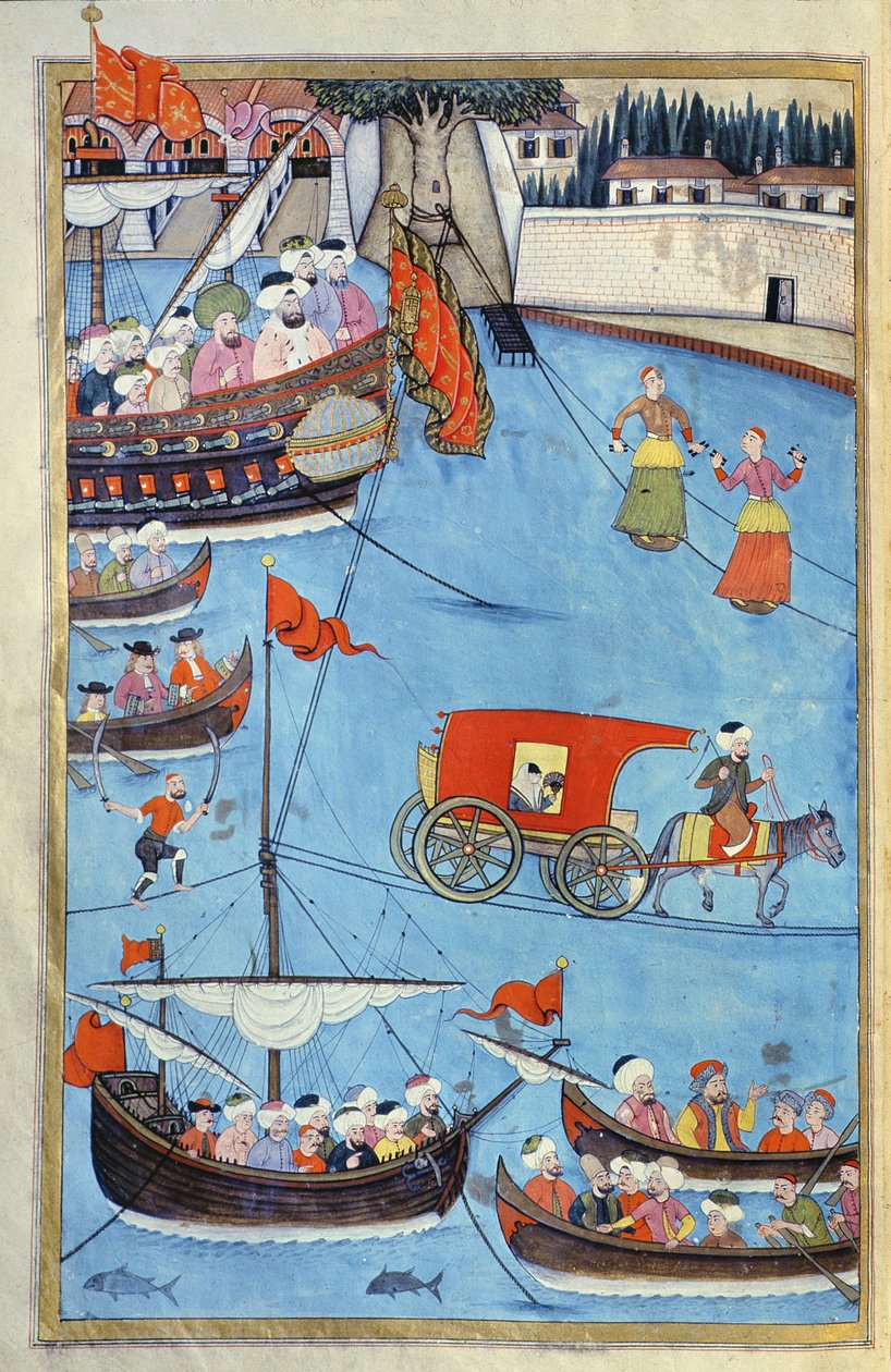 Námořní festival TSM A.3593 před sultánem Ahmedem III. (1673–1736) z filmu 