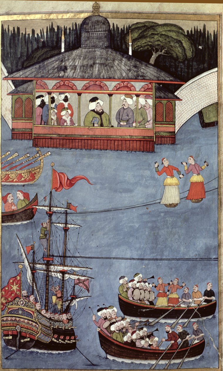 Námořní festival TSM A.3593 před sultánem Ahmedem III. (1673–1736) z filmu 