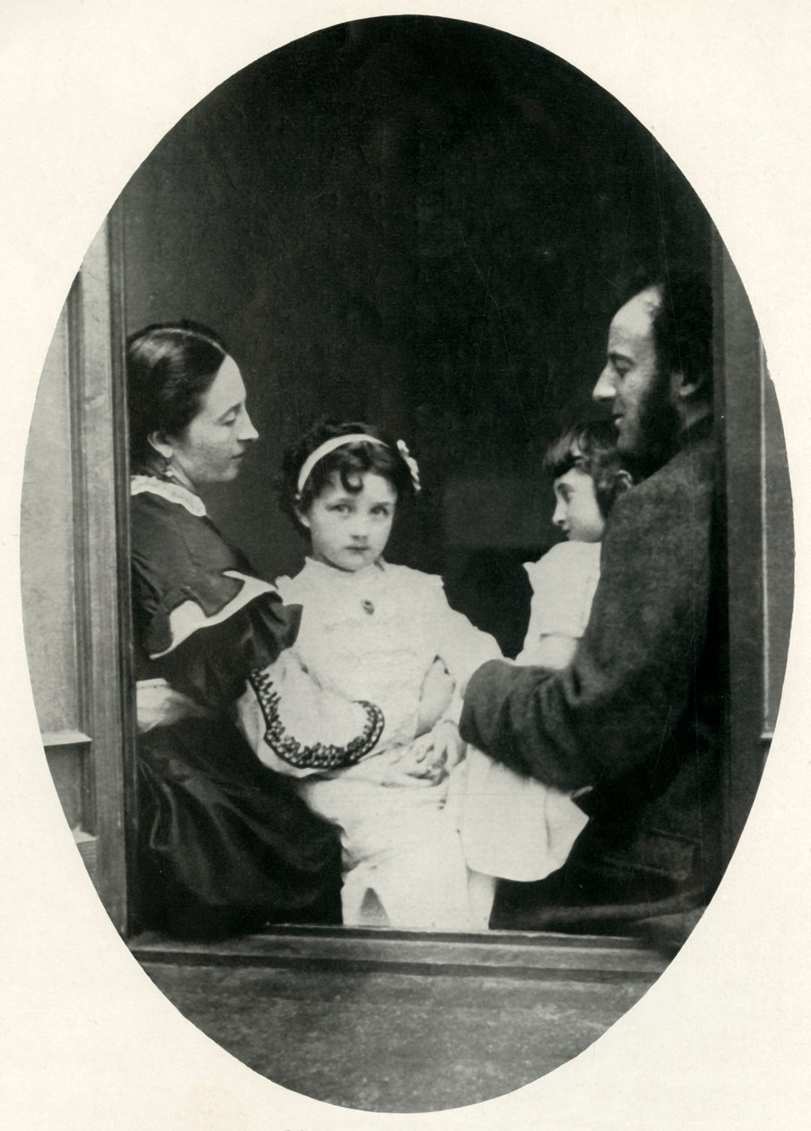 Effie Gray, John Everett Millais a jejich dcery Effie a Mary, 21. července 1865, 1948. od Lewis Carroll