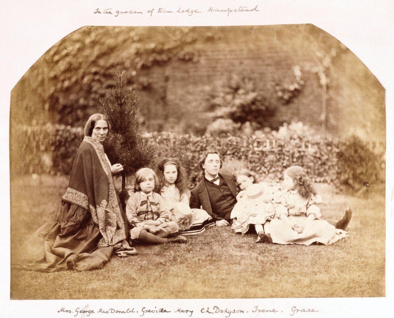 Portrét rodiny MacDonald s Lewisem Carrollem, 1863 od Lewis Carroll