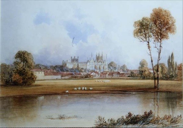 Peterboroughská katedrála od Lewis Henry Shepherd